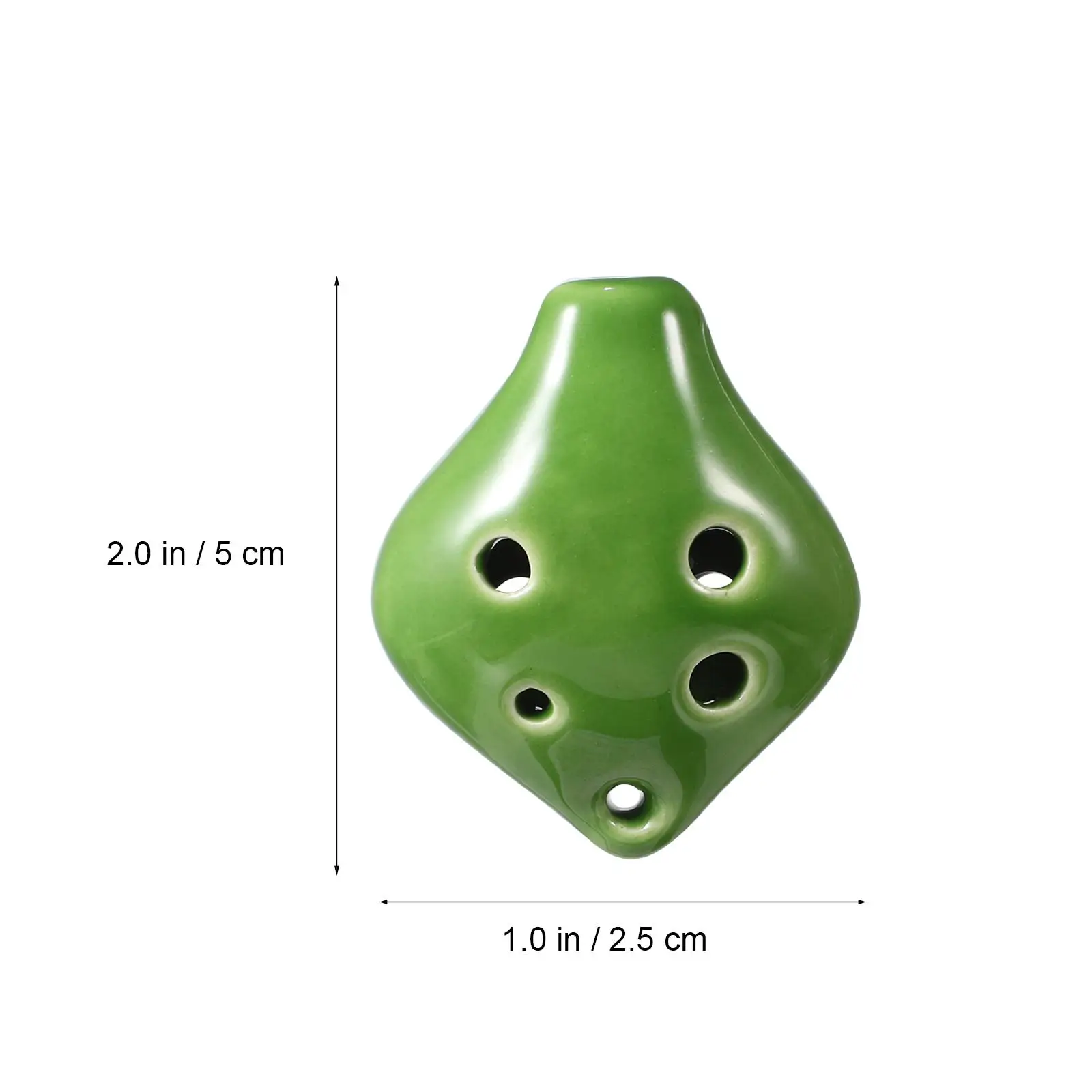 

Mini Ocarina 6 Hole Small Size Portable Ceramics Musical Instrument Stylish Pendant