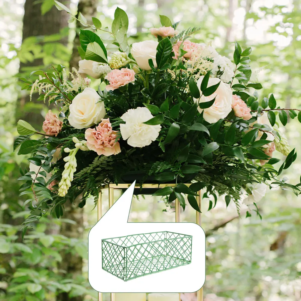 

20 Pcs Mud Holder Green Plastic Wedding Decor Floral Arrangement Flower Fixation Net Fixation Net Sponge Blocks