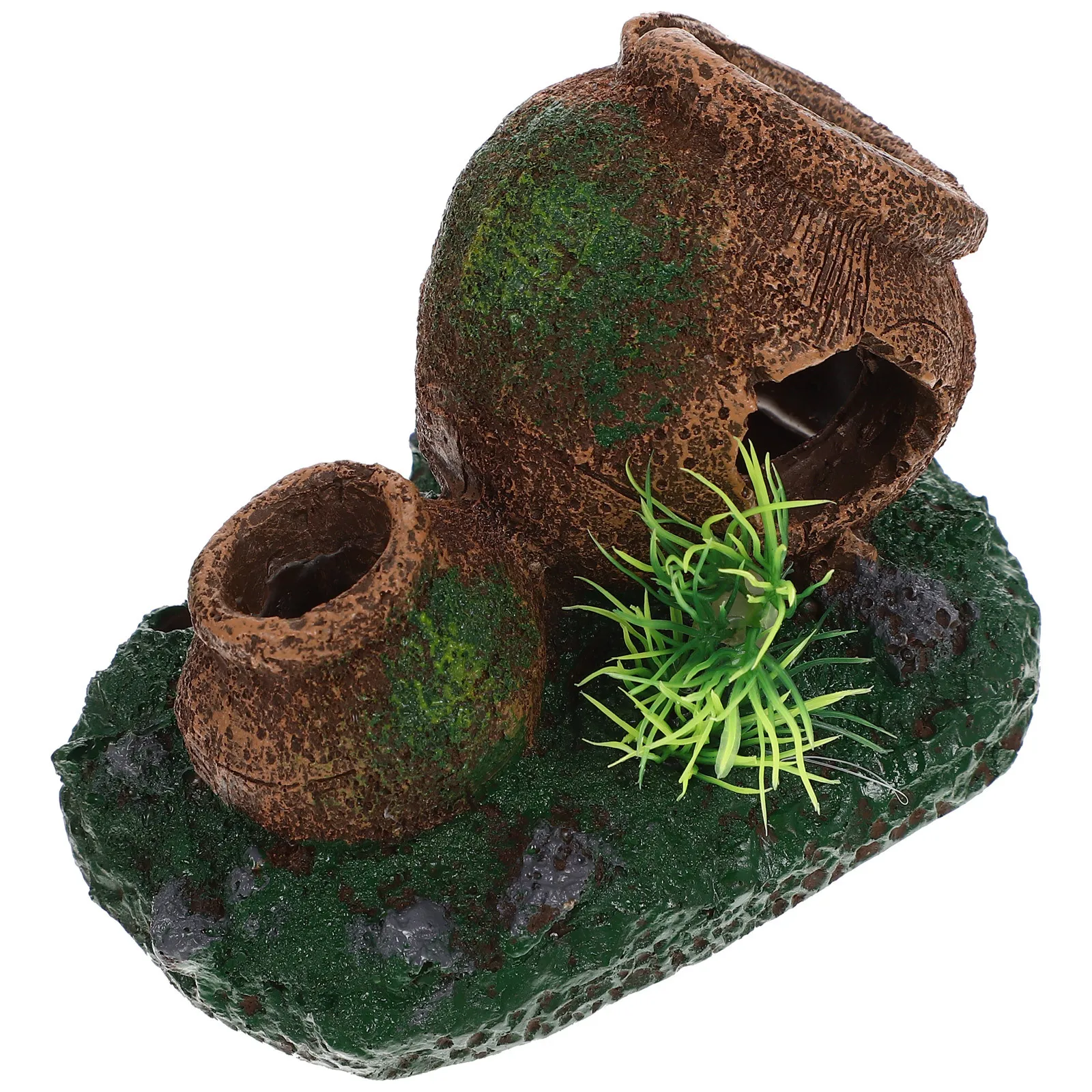 

Aquarium Shrimp Hideout Resin Small Cave Ornament Fish Hideout Cave Breeding Fish Tank Aquarium Decoration