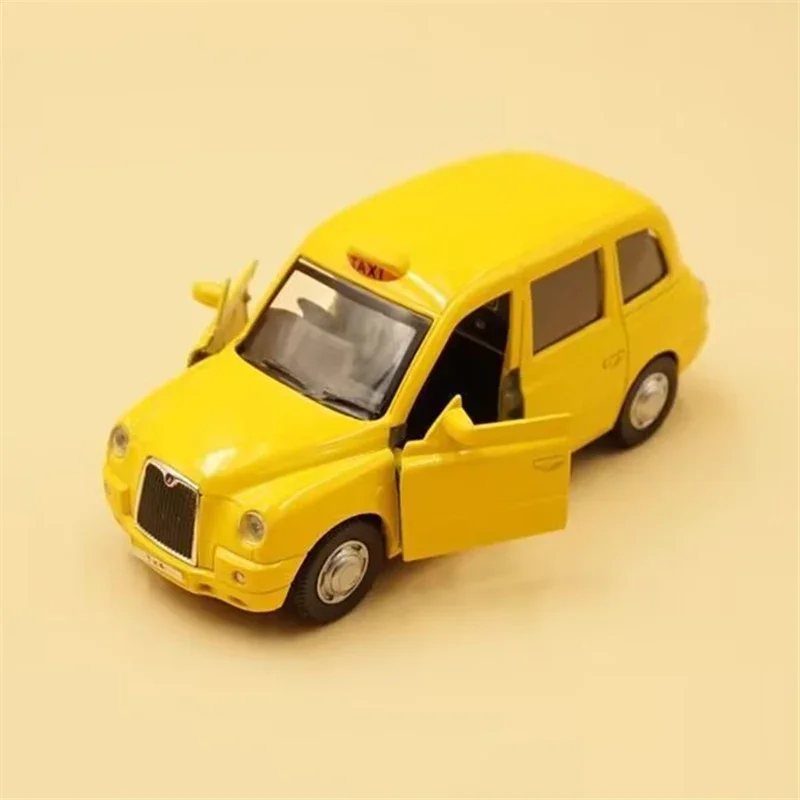 1:34 Alloy London Taxi Car Model Diecast Metal Classic City Passenger Vehicle Car Model Simulation Collection Childrens Toy Gift