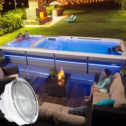 Modern Outdoor LED Water Jet Light for Massage Tub With IP68 Waterproof Protect Level DC 12V 7W Submersible RGB SPA Light IP68
