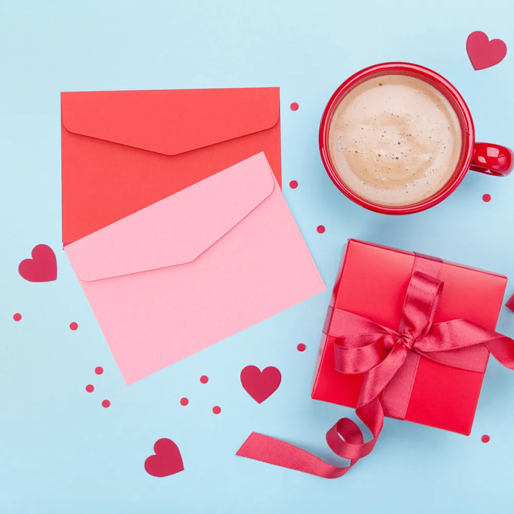 

100 шт. цветных конвертов для писем, маленькие однотонные конверты для денег, для бюджетирования, хранения мелочей, удобные в использовании