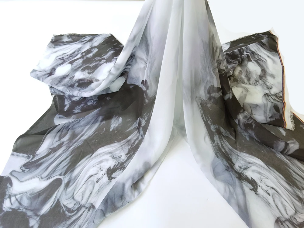 1 Meter x 1,48 Meter Positionelles Chiffon-Material, Malerei, Chiffon-Stoff für Kleider – Detail 3