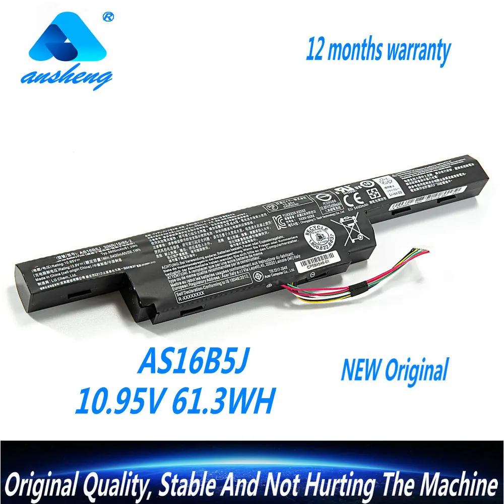 

NEW 10.95V 5600mAh AS16B5J AS16B8J Laptop Battery For Acer Aspire E5-575G-53VG F15 F5-573G 3ICR19/66-2 Series