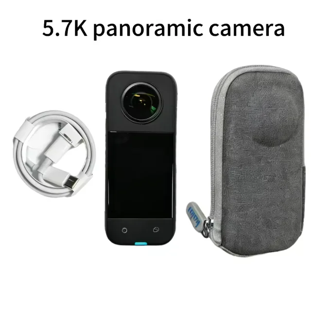 Replacement Lens Assembly With 5.7K 360 Capture FlowState Stabilization AI Editing For Insta360 X3 Pocket 360 Action Camera