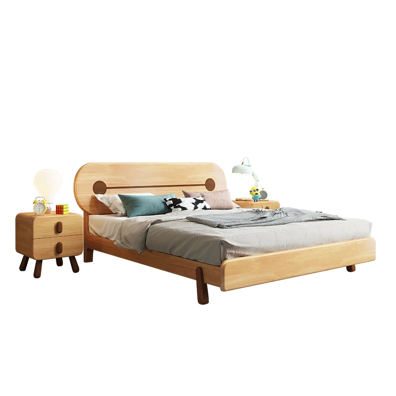 *Factory Wholesale Bedroom Furniture Wooden Children Single Bed Frame With Cartoon Design Children Bed