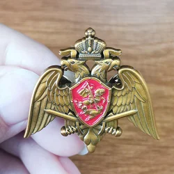 1Pc Russian National Emblem Metal Pin Classic Double Eagle Brooch Retro Patriotic CCCP USSR Accessory