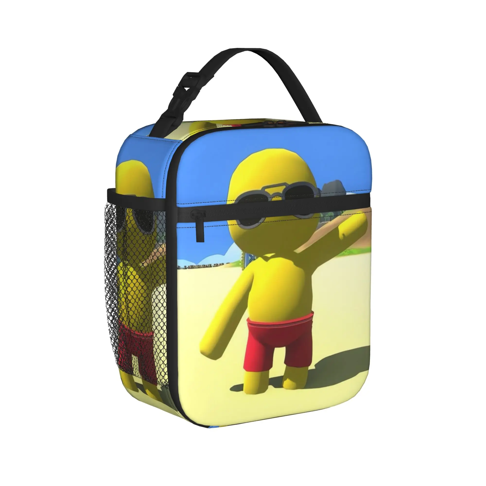 Wobblys Life Gaming Funny Lunch Bag  Casual Lunch Box For Child Travel Portable Cooler Bag Oxford Print Thermal Tote Handbags