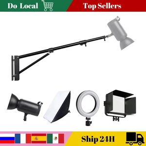 170cm 135cm Braket Proyektor Lengan Boom Dudukan Dinding Berat untuk Lampu Cincin Strobo Video Softbox Studio Fotografi 10 lengan proyektor penjualan terbaik - №