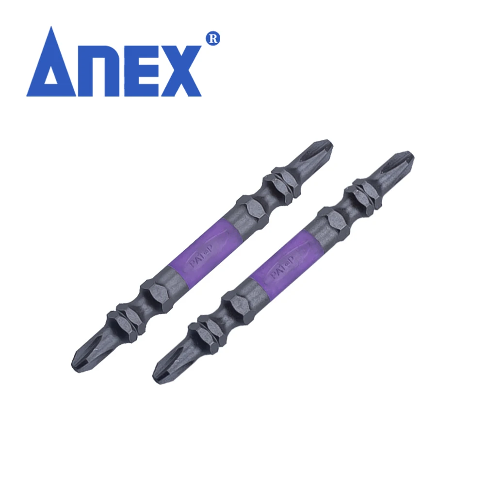 ANEX Double End Slim Bits Screwdriver Bits,Magnetic， ABRS Series, PH2x65/85/110/150mm many kinds of specification made in Japan