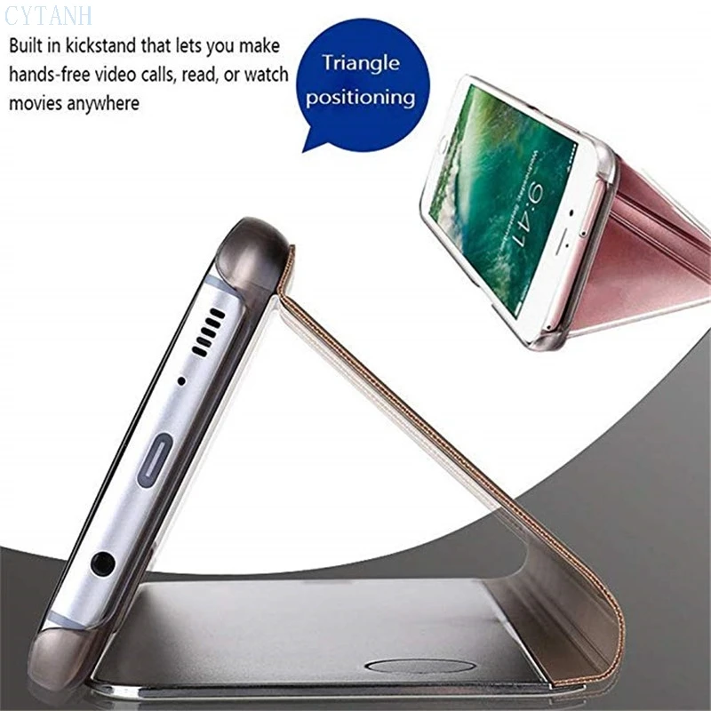 Luxury smart mirror flip phone case For Apple iPhone 17 16 15 14 13 11 12 Pro X S Max SE 2020 6 6S 7 8 Plus XR Mirror phone case