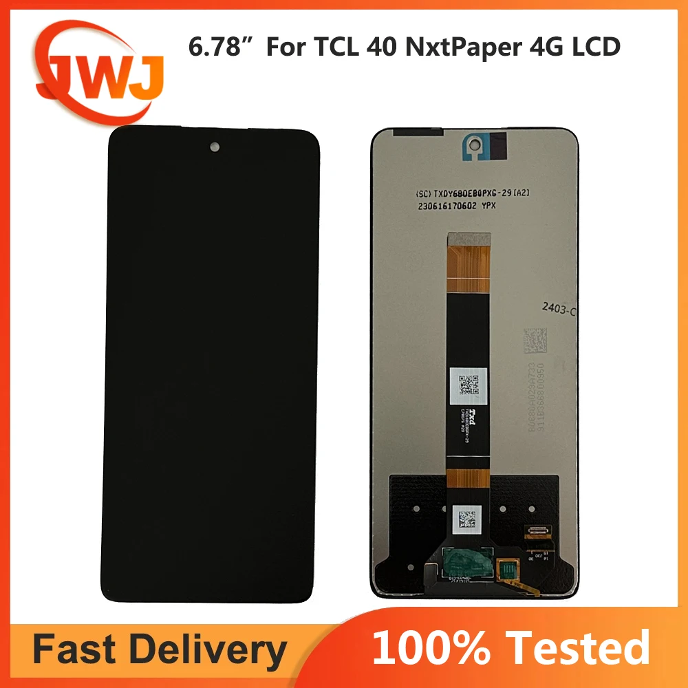 Oryginalny testowany 6,78 cala dla TCL 40 NxtPaper 4G Wyświetlacz LCD Ekran dotykowy Digitizer Zespół 6,6 cala Dla TCL 40 NxtPaper 5G LCD