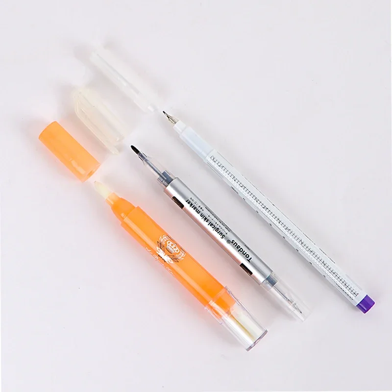 Eyebrow Tattoo Skin Marker Pen with Ruler Pen Set Microblading Accessorie Magic Eraser Remover Pen Permanent Makeup Supplies