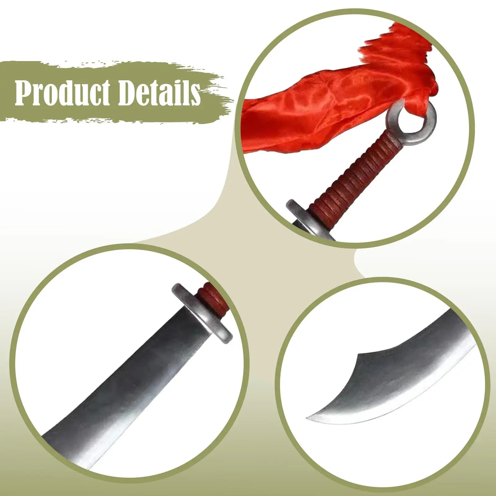 Halloween Cutlass Sword Toy Lightweight Boys Novelty Pretend Play Kids Cosplay Toy Prop for Party Supplies Carnivals Birthday