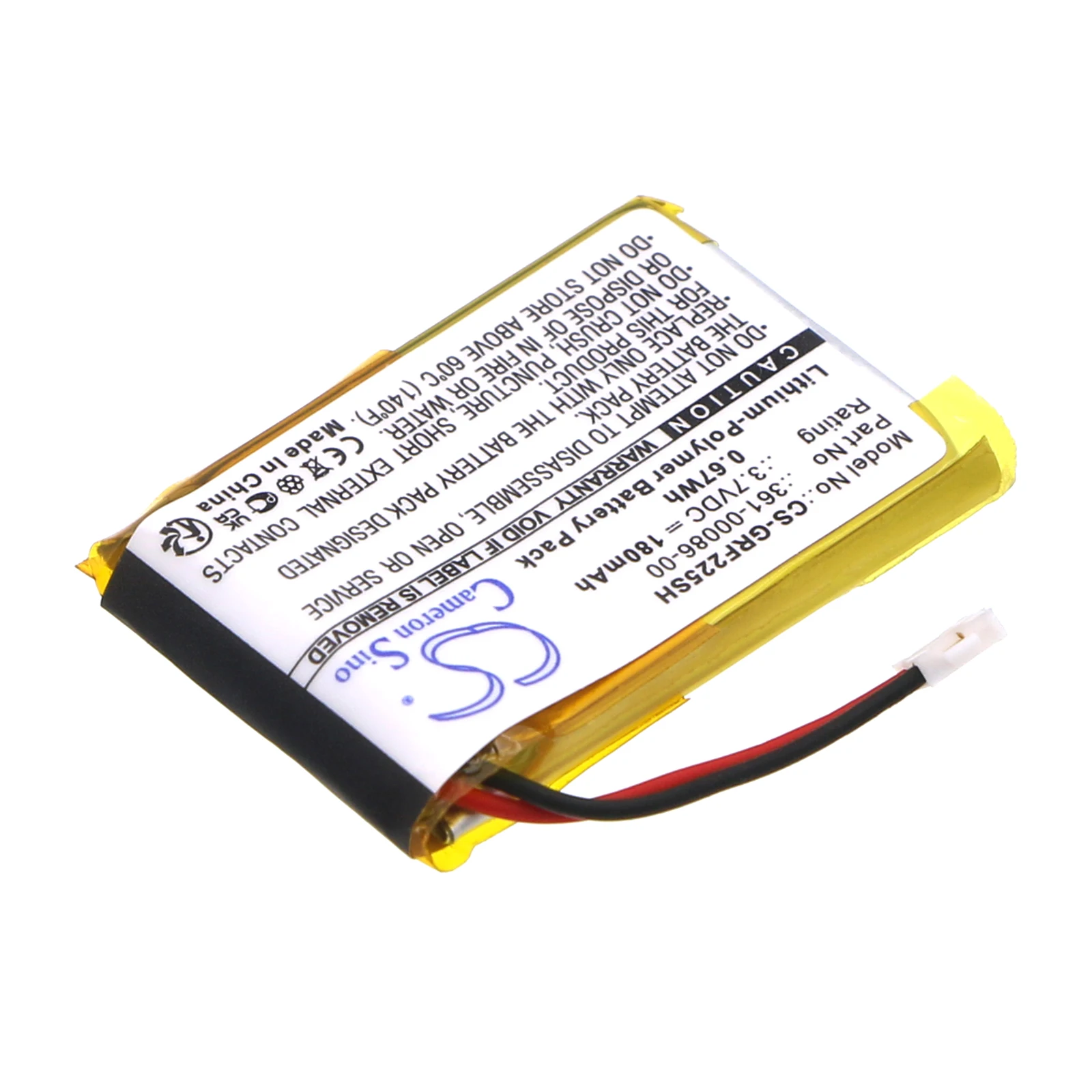 

CS Replacement Battery For Garmin Forerunner 225 Forerunner 235 Forerunner 630 180mAh / 0.67Wh