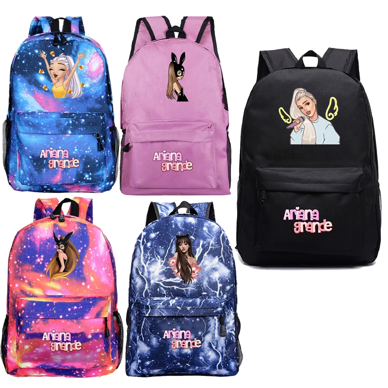 

Ariana Grande Backpack School Bags Sac A Dos Femme Bagpack Girls Casual Knapsack Travel Rucksack Hiking Mochila Daily Back Pack