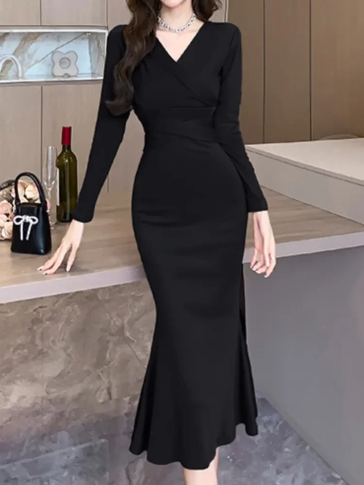 Midi Elegant Black Dress for Party: The Perfect Choice You Didn't Know You Needed Midi Elegant Black Dress for Party: The Perfect Choice You Didn't Know You Needed