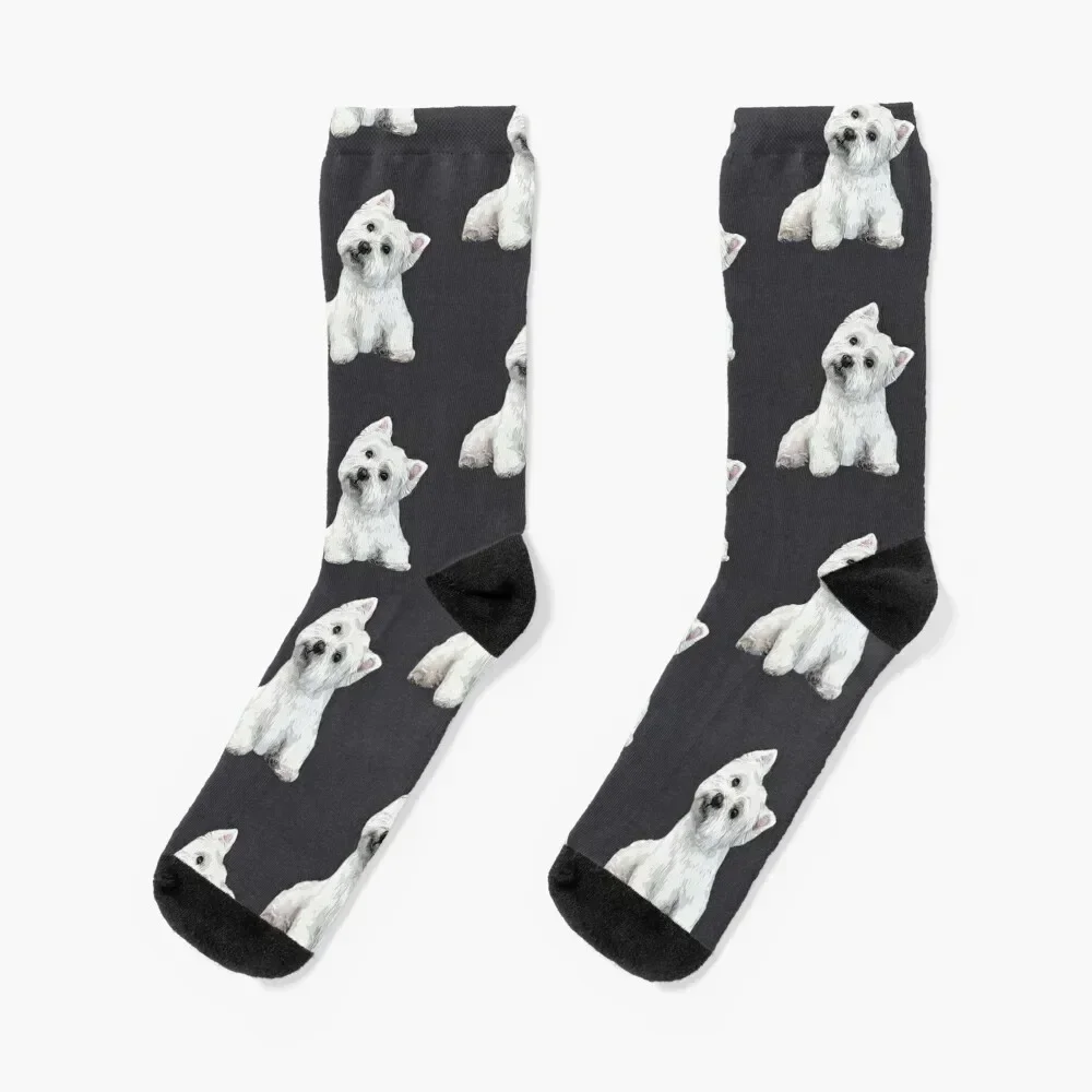 West Highland Terrier BEST DOG EVER! Socks christmas stocking winter new in's Heating sock Socks For Girls Men's