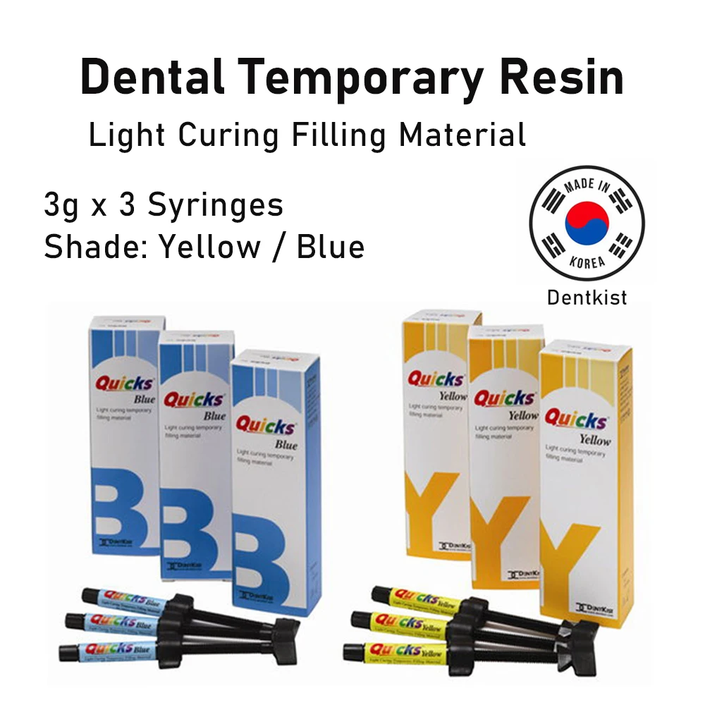 Dental Temporary Resin Light Cure Temp Filling Material Provisional Resin Composite Teeth Restoration Paste Dentkist Dentistry