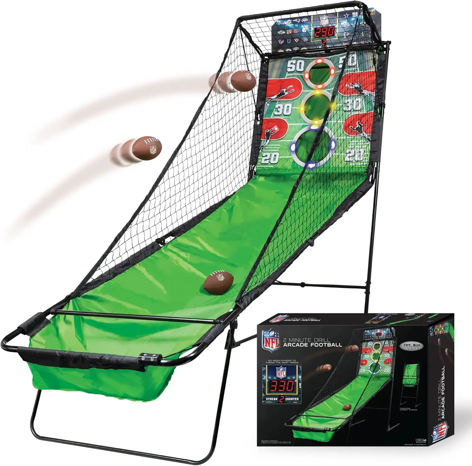 Sports NFL 2 Minute Drill Football Game - Folding Indoor Arcade Football Game