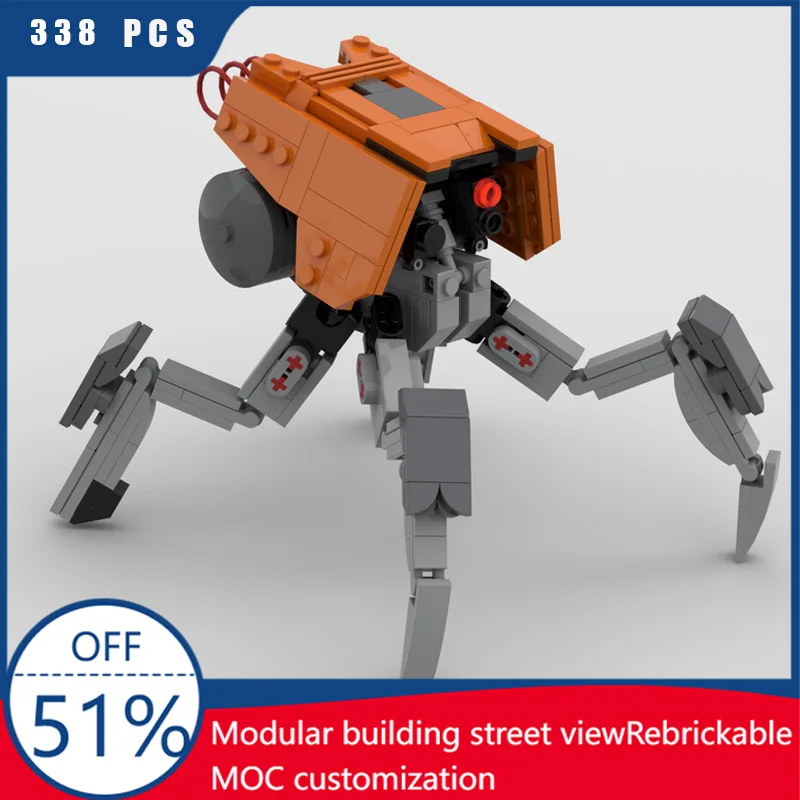 

338 детали MOC модель насекомых, строительные блоки, кирпичи, сделай сам, креативная сборка, развивающие игрушки для детей, удивленные рождественские подарки