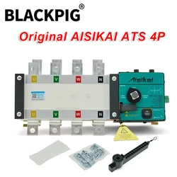 Aisikai 250A 300A 4P ATS Controller Dual Power Automatic Transfer Switch 220v Control Voltage Electric Diesel Generator Parts