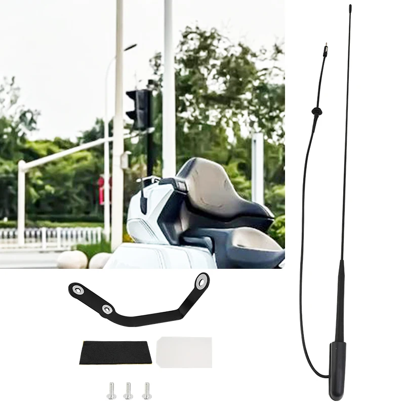 Motorcycle Black Channel Radio Antenna Base Kit for Honda Goldwing Gold Wing 1800 GL1800 2018-2026 Rear Trunk Accessories