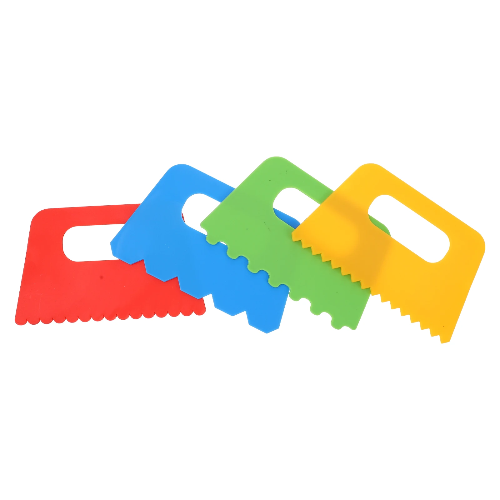 

4 Pcs Children Painting Scraping Brushes Toddler Tool Plastic Spatula Kids Drawing Tool Craft Supplies Creative Gift