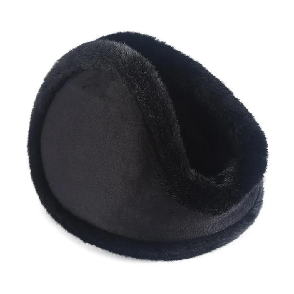 Portable Thicken Warm Ear Muffs Windproof Soft Cozy Ear Covers Velvet Fleece Ear Protectors for Men Women
