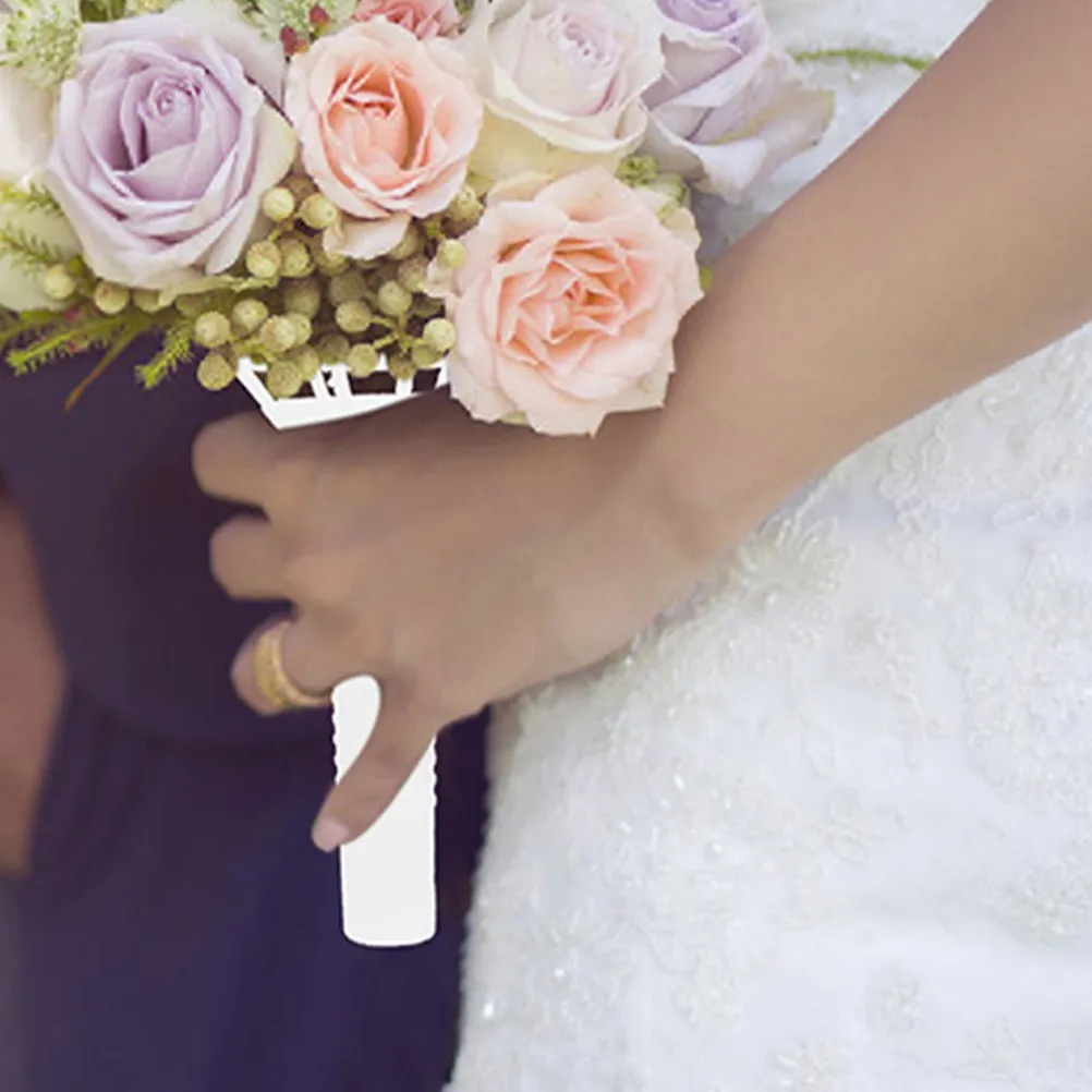 

1Set Foam Floral Bouquet Holder for Wedding Bridal DIY Fresh Or Artificial Flowers Desktop Stand Handheld Flower Base Compact