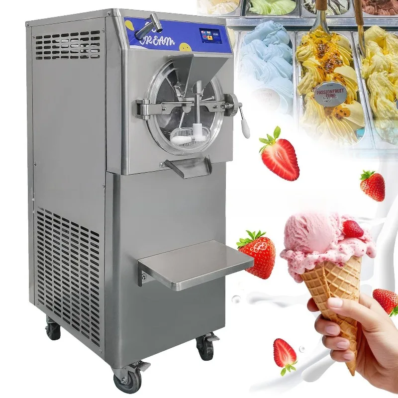 Commercial Italian Style Hard Ice Cream Machine 15L Multi-functional Ice Cream Machine for Restaurants Dessert Shops Cake Shops