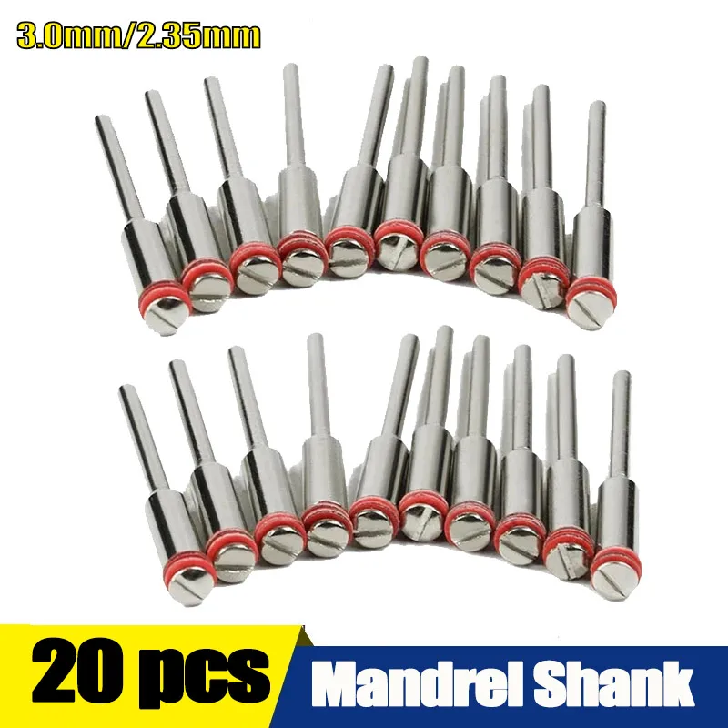 20pcs/set 2.35/3.0mm Handle/Steel Screw Mandrel Shank Cutter-Off Holder For Dremel Rotary Accessories Tools Disc Mandrel