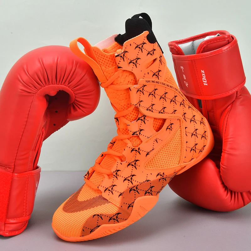 

Professional Wrestling Boots Men Good Quality Boxing Shoes Mens Luxury Brand Fighting Boots Man Anti-Slip Gym Training Shoe