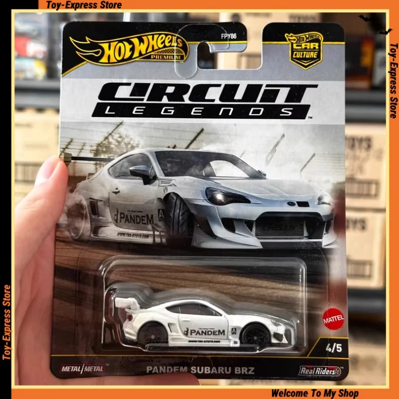 

Hot Wheels Premium 2025 Car Culture Circuit Legends 1/64 Модель автомобиля Hotwheels 2025 Pandem Subaru BRZ Модель автомобиля Мальчики Детские игрушки