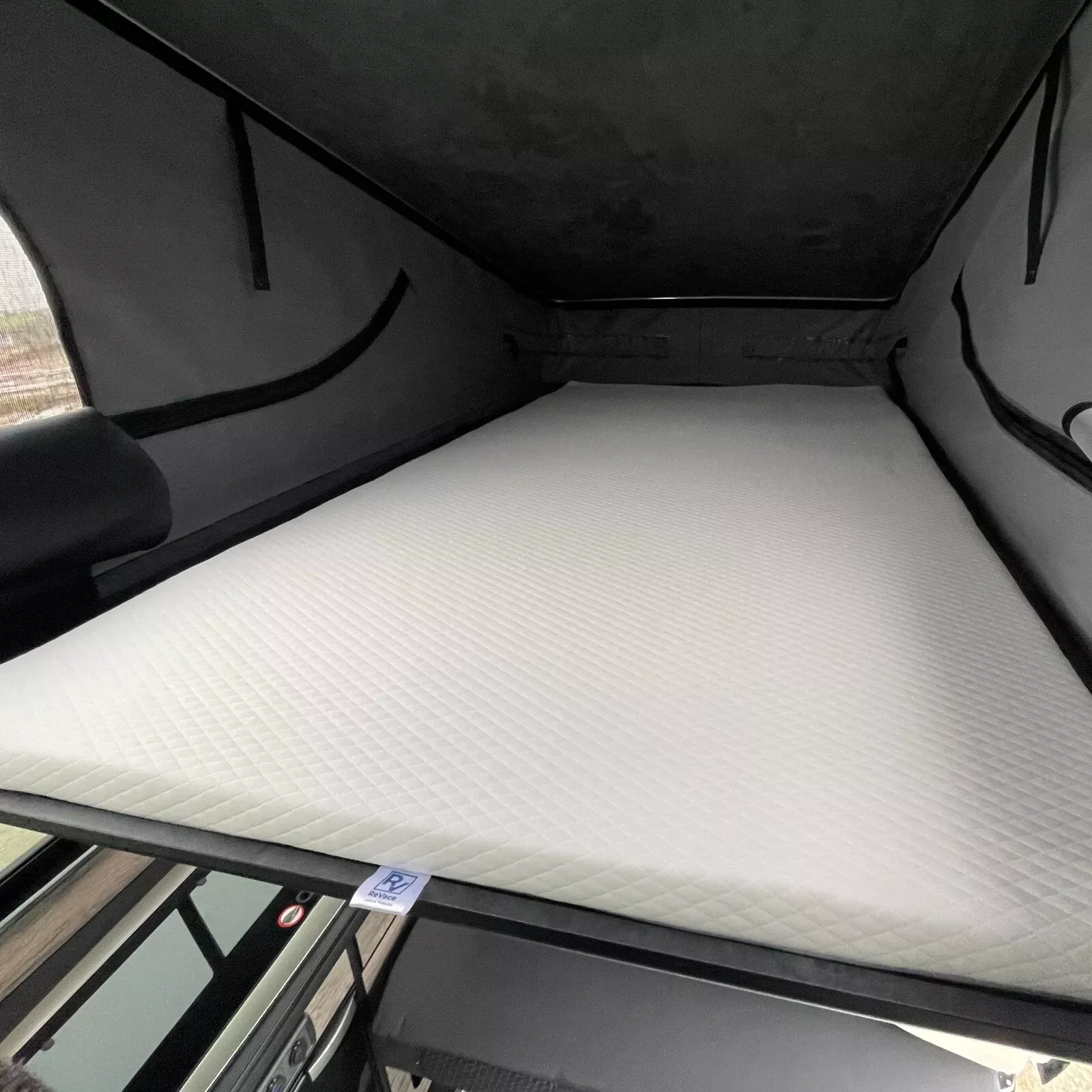Campervan Roof Full Bed Mattress Cover With Zipper Breathable Washable Memory Foam Padded Outer Cover For Camper Truck Trailer