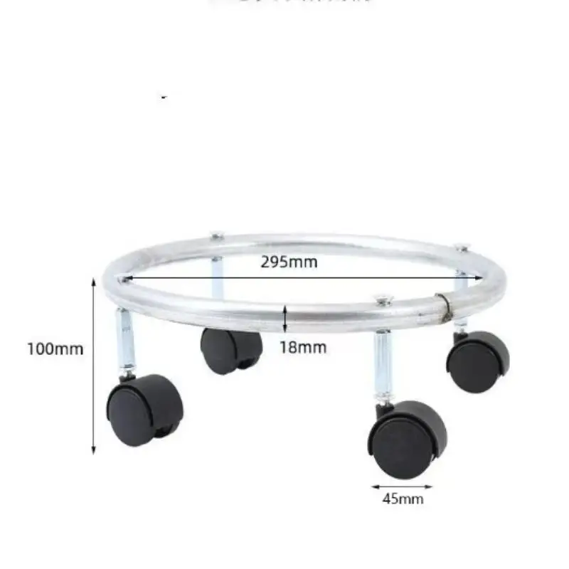 Portable Propane Tank Cart with Wheels - Stainless Steel Gas Cylinder Dolly for Easy Handling & Storage, Adjustable Bracket Tray