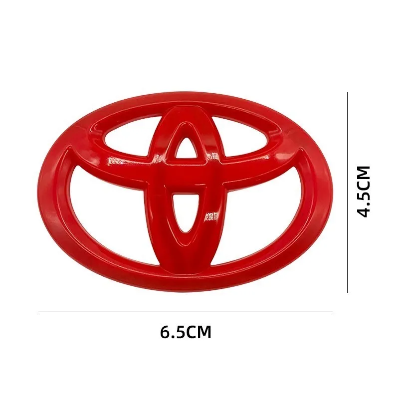 65X45 مللي متر عجلة توجيه سيارة مركز شعار لاصق لتويوتا سوبرا Aygo برادو RAV4 هايلكس يارس كورولا 4 عداء كامري أفالون