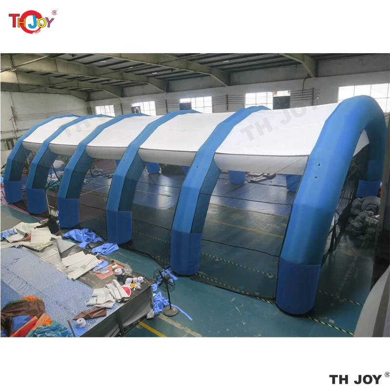 Fast Air Shipping 12x5m Inflatable Tennis Tent Baseball Cage Football Court Dome Tents for Sale