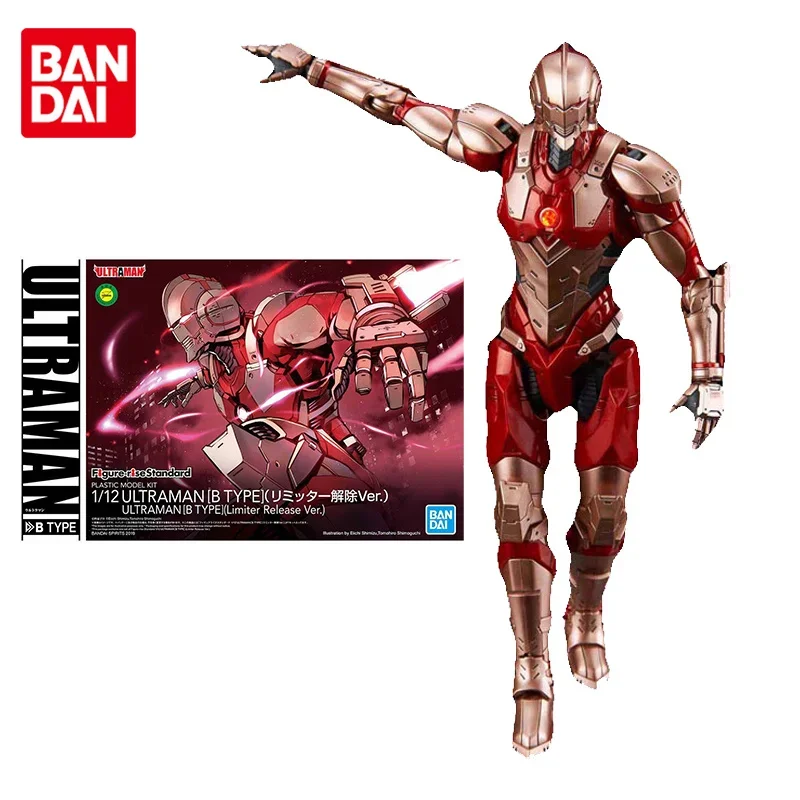 Bandai Genuine Ultraman Anime Figure rise 1/12 Hayata Shinjiro B Type Collection Model anime action figure toys for children