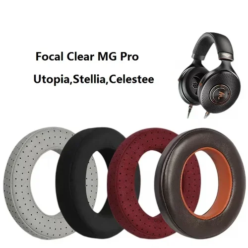 Imagen 2 del producto Almohadillas de espuma de repuesto para Focal Clear MG Pro Utopia,Stellia,Celestee, almohadillas de espuma viscoelástica HIFI, cuero proteico