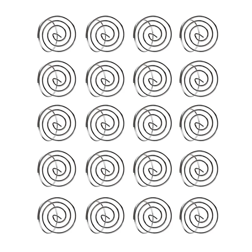 

20Pcs Ring-Shaped Memo Holder Desk Clip Table Number Holder for Wedding Birthday Graduation Shower Engagement Party Decor