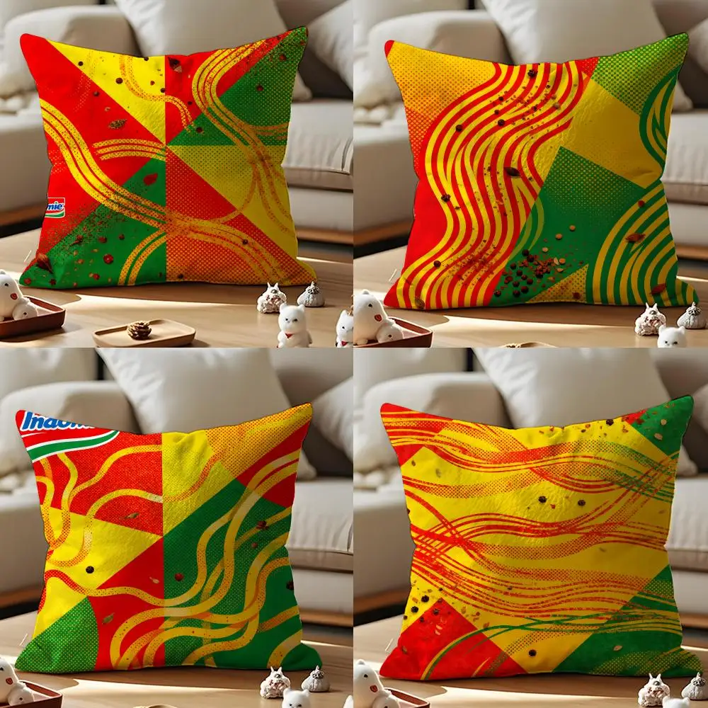 

Indomie Pillow Case Pattern Printed Pillowcase For Living Room Sofa Cushion Cover & Bedroom Decor