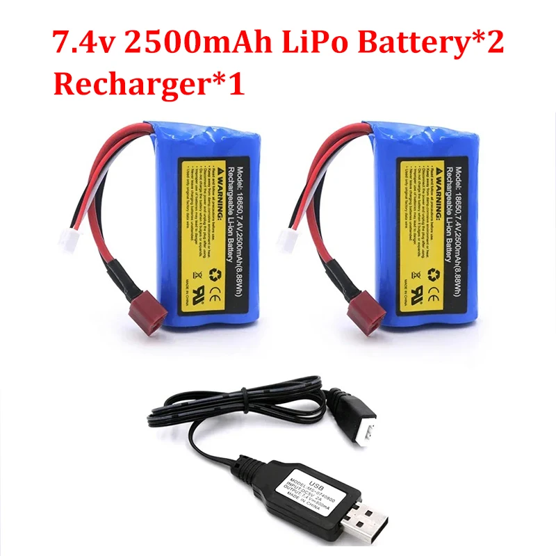 Special Battery 7.4V 2500mAh  Li-ion Battery for SCY-16101 SCY-16102 SCY-16103 SCY-16201 SCY-16303 RC Truck Spare Parts 70/km