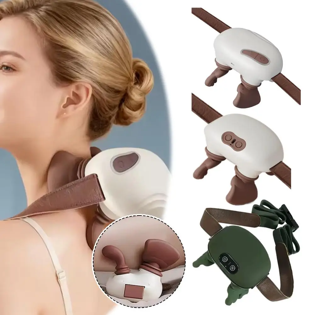 

Электрический массажер для шеи и плеч с подогревом, массажная подушка для спины шиацу, портативная подушка для тела, идеальный подарок друзей