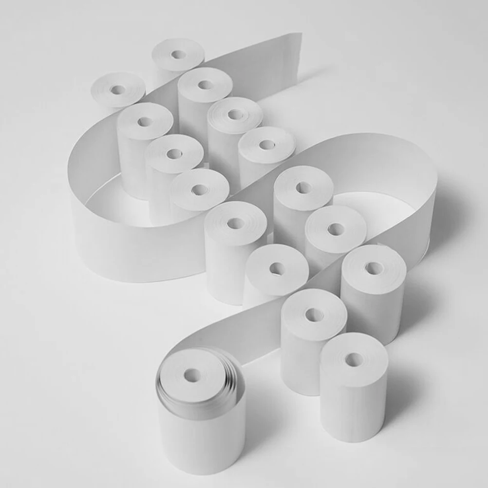 

40 Rolls Thermal Paper 57mm x 30m Printing Papers for Cash Register Receipt Printer Compatible Supermarket Home Office Bank
