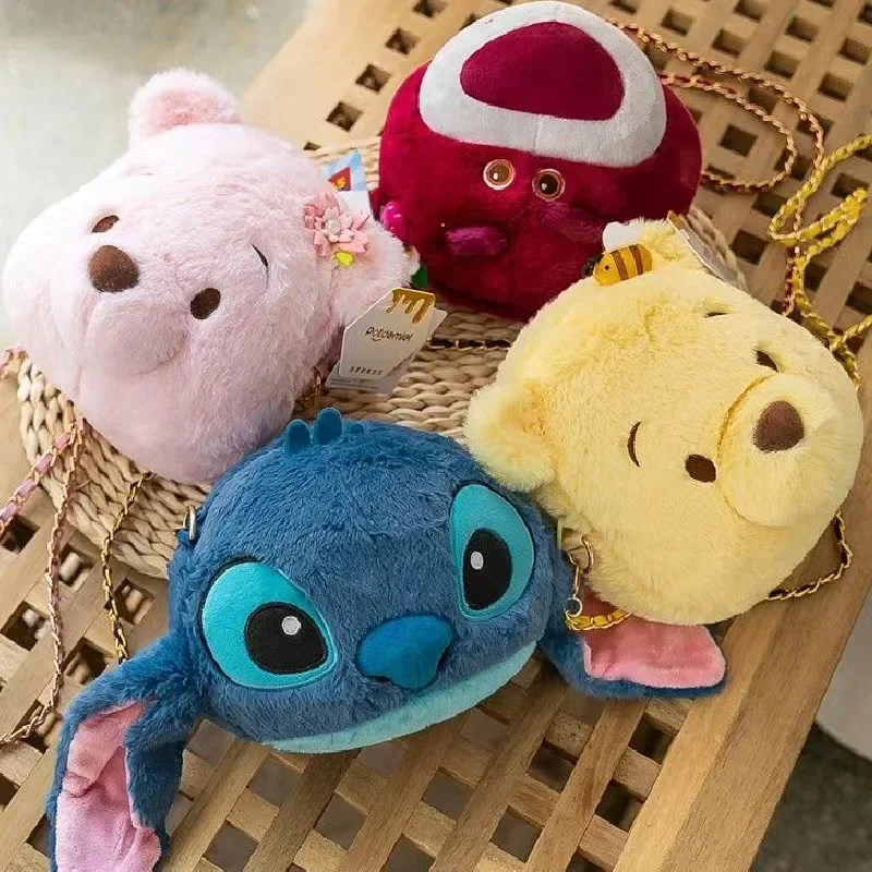 

Сумка на плечо Disney Stitch Lotso, кошелек для хранения Винни, лучший подарок на день рождения для детей, девочек, детей, подростков