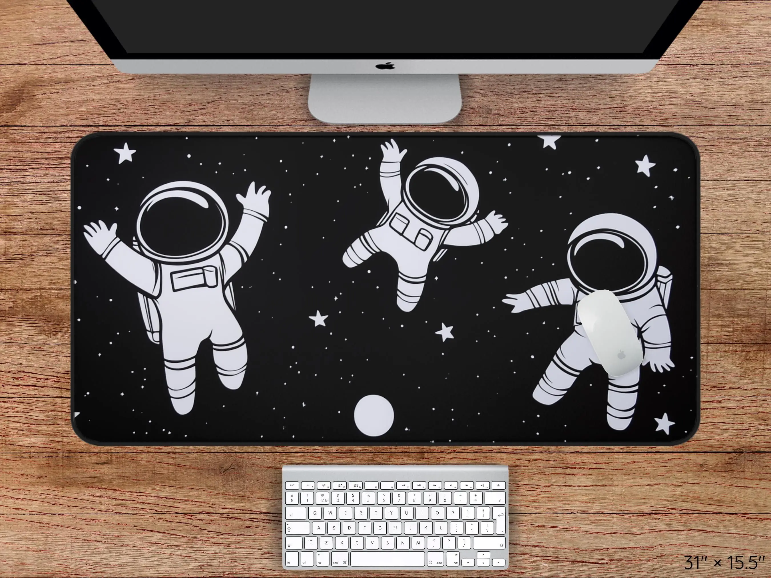 

Anime Astronaut Mouse Pad Laptop Gamer Carpet Black Large Mousepad Desk Mat Mouse Mats Cartoon Astronaut, Gaming-mat Pc Office