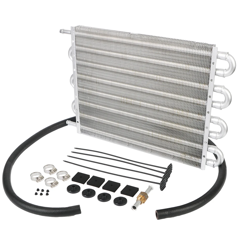 Auto-manual Rear-Differential Cooling System Transmission Radiator Engine Oil Cooler With Rubber Tube 4/6/8 Row Car Condenser