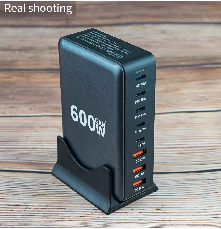 

Зарядное устройство USB C 600 Вт, 500 Вт, 440 Вт, 320 Вт, 8-портовая станция быстрой зарядки GaN, многофункциональное настольное зарядное устройство для мобильного телефона, ноутбука