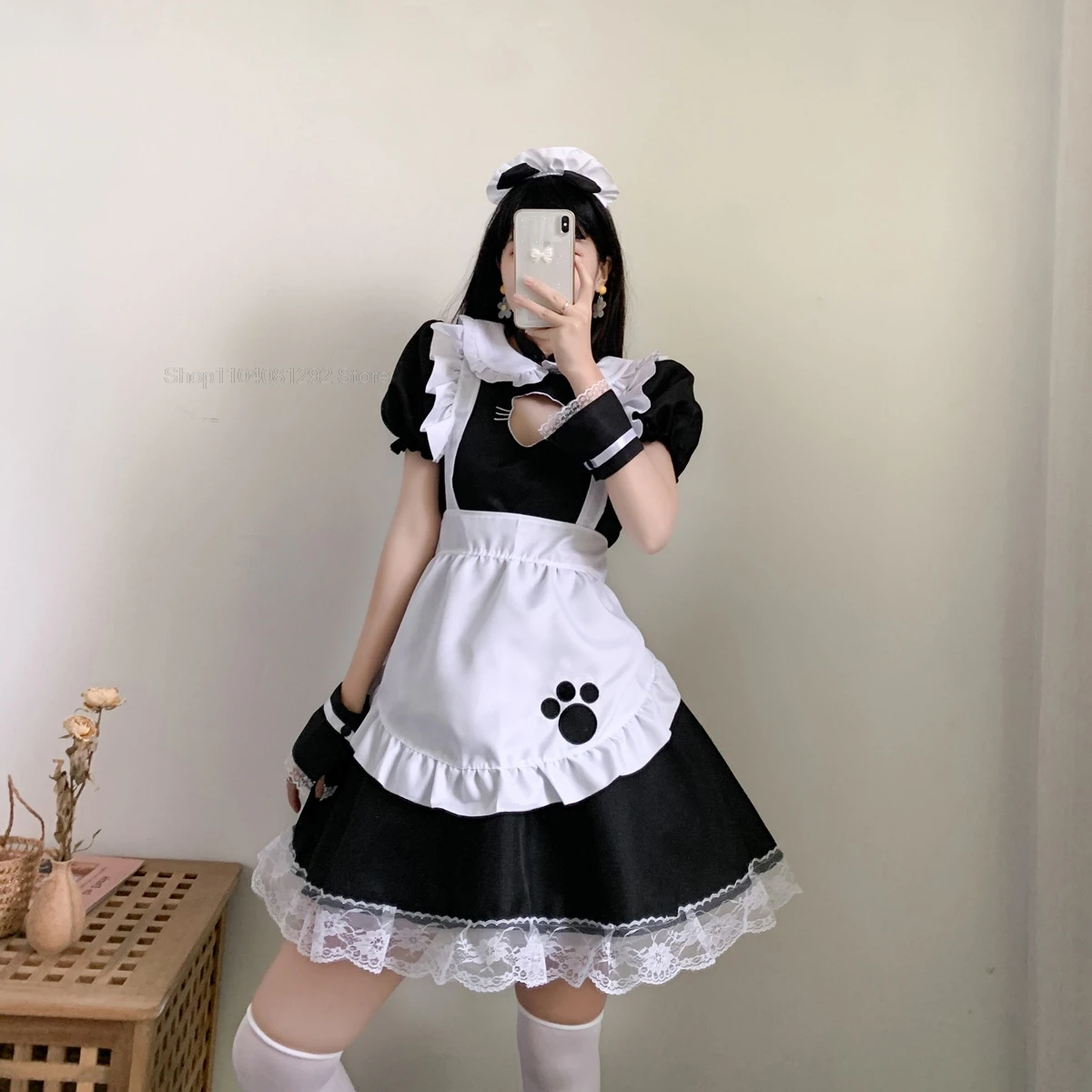 Lolita Servant Kawaii Apron Dress Japanese Anime Show Cosplay Costume High Quality Maid Outfit Women Sexy Lingerie Stage Uniform